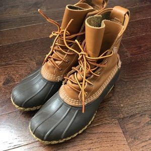 Women’s Tan LL Bean Boots 8”